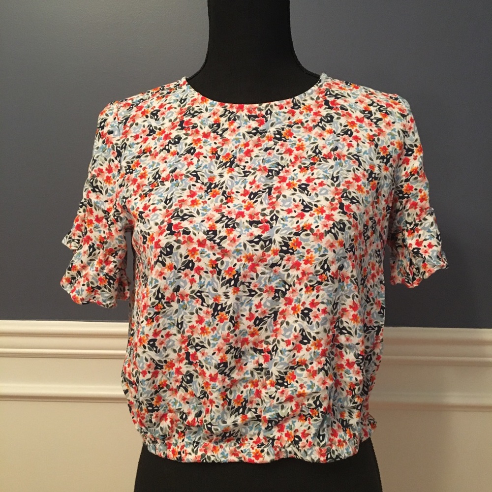 Floral Cropped Loft Blouse